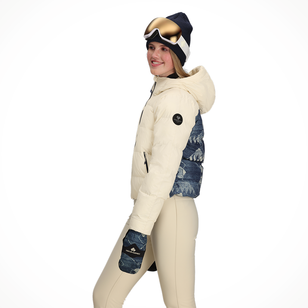 Product image: Obermeyer Slopeside Puffer indigo mtn womens 2025 alt2.