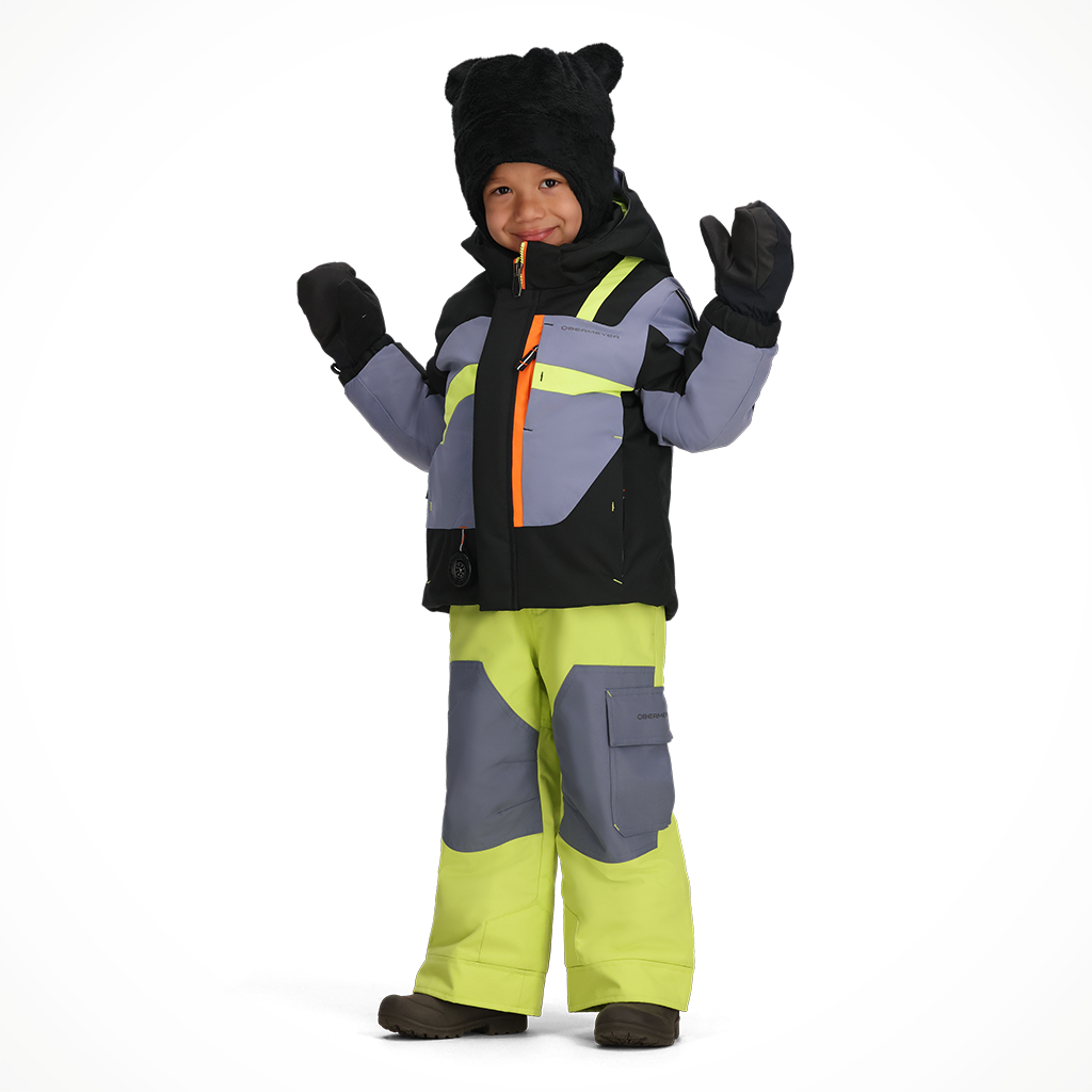Product image: Obermeyer Super G Jacket Steel kids 2025 alt1.