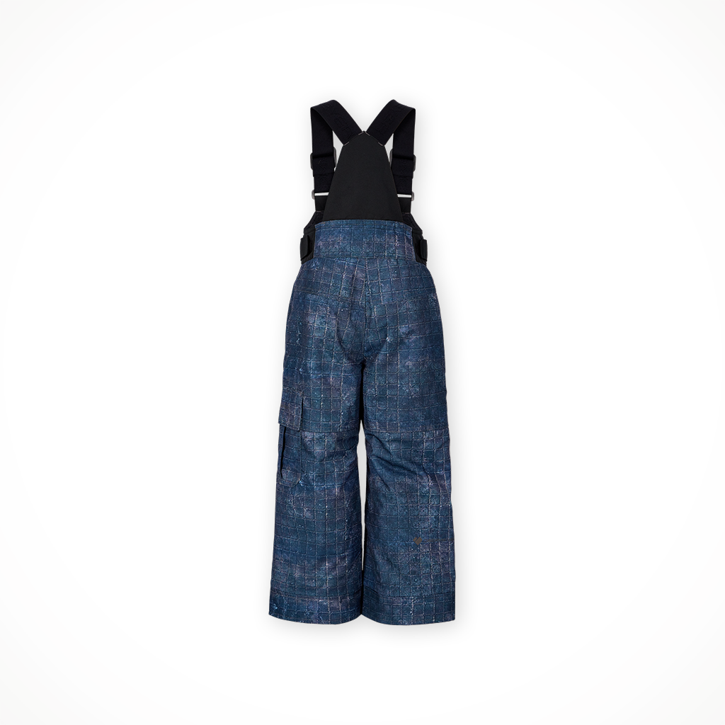Product image: Obermeyer Volt Print Bib Rippin Boys 2025, shown from the back.