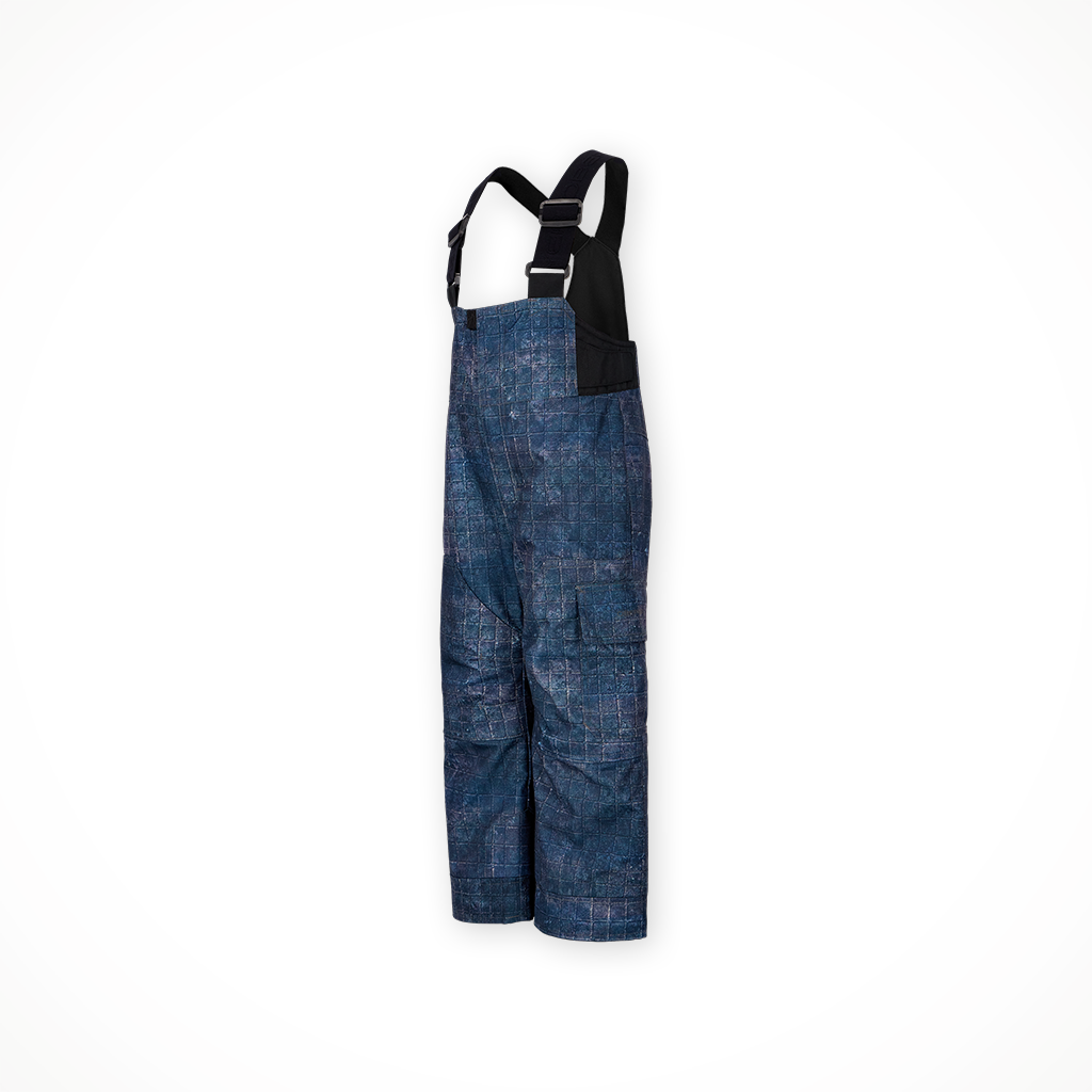 Product image: Obermeyer Volt Print Bib Rippin Boys 2025, shown from a three-quarter angled view.