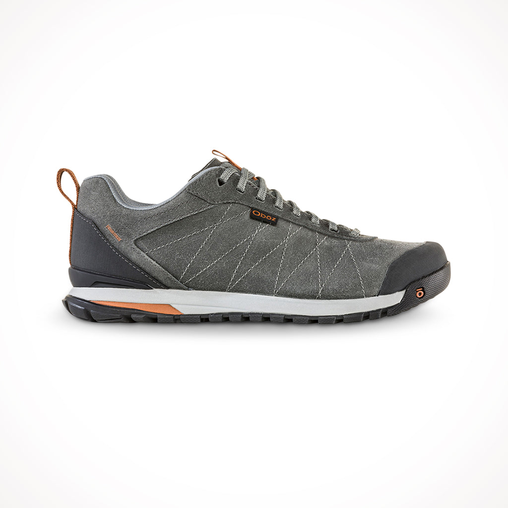 Oboz Mens Bozeman Low Leather Shoes Charcoal Hero.jpg