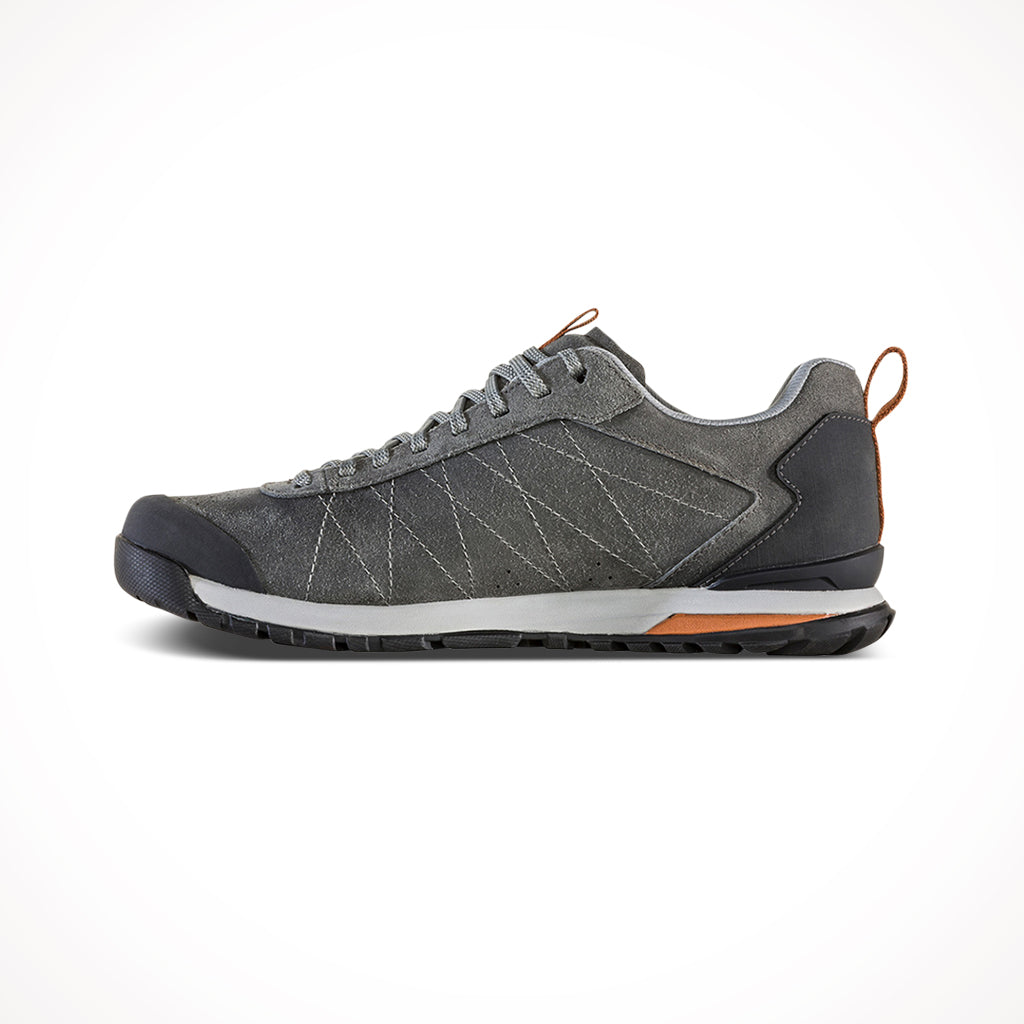 Oboz Mens Bozeman Low Leather Shoes Charcoal Side.jpg