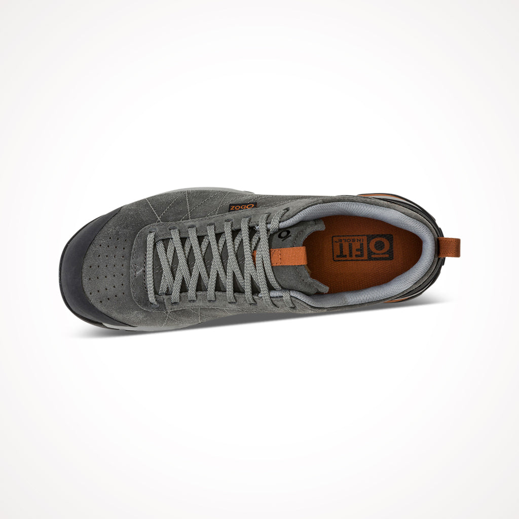 Oboz Mens Bozeman Low Leather Shoes Charcoal Top.jpg