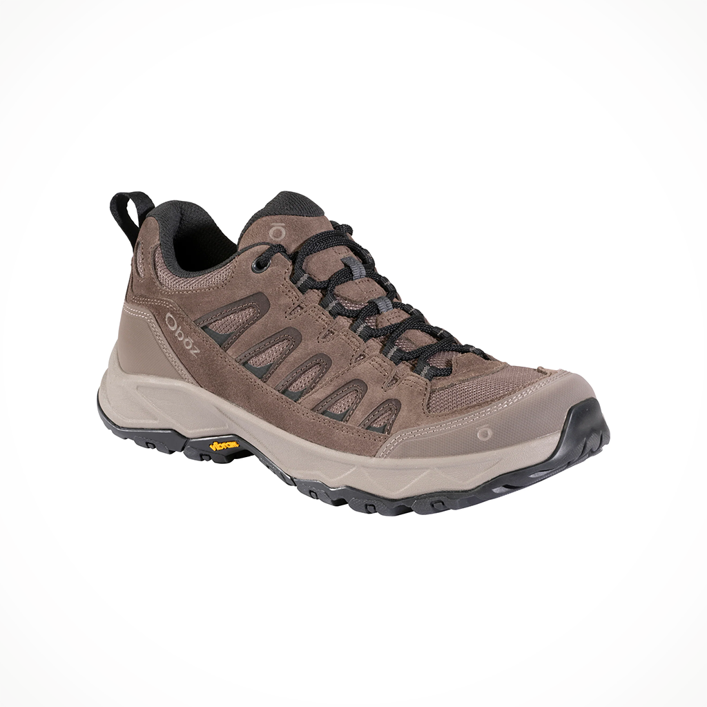 Product image: Oboz Sawtooth Ascent Low Classic Brown mens 2026, shown from a three-quarter angled view.