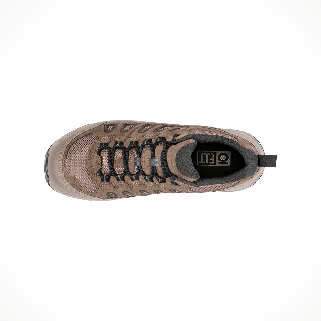 Product image: Oboz Sawtooth Ascent Low Classic Brown mens 2026, shown from above.