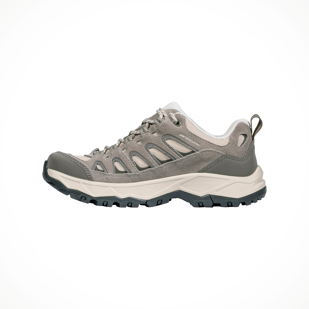 Product image: Oboz Sawtooth Ascent Low WP Rockfall Womens 2025, shown from the left side profile.