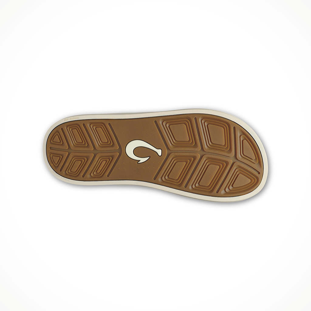 Product image: Olukai Aki Kai Trench Blue Mens 2026, showing the bottom view.