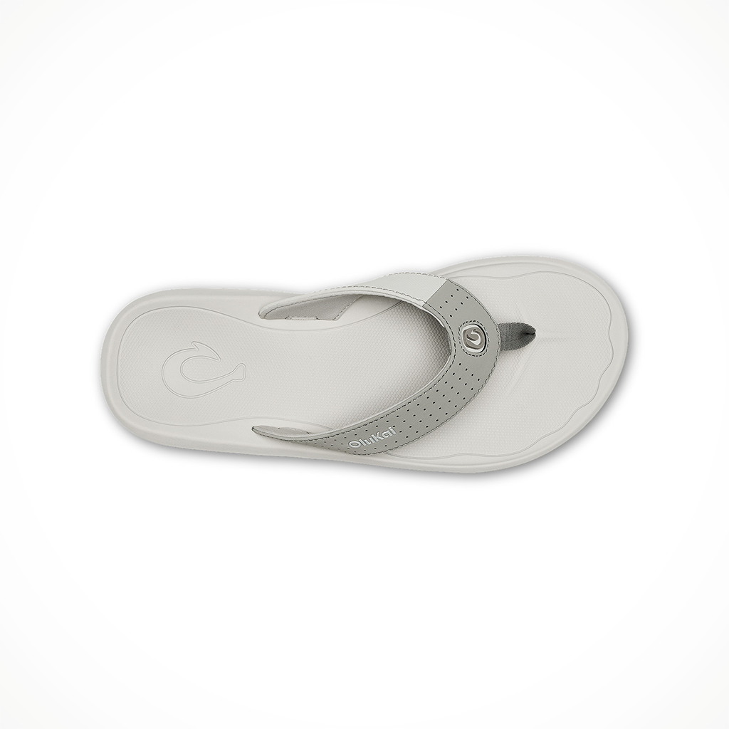 Product image: Olukai Ki i Ash Sterling Mens 2026, shown from above.