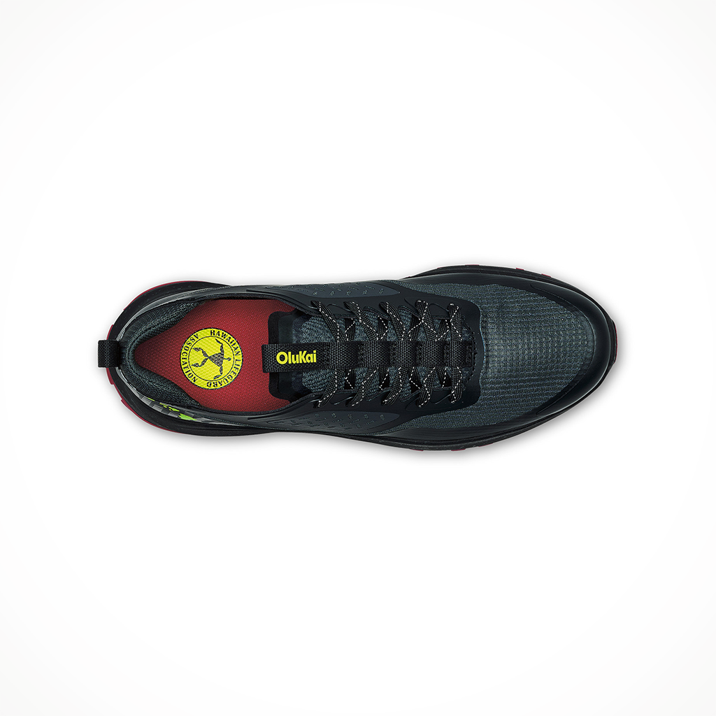 Product image: Olukai Makiki Lava Rock HLA Mens 2026, shown from above.