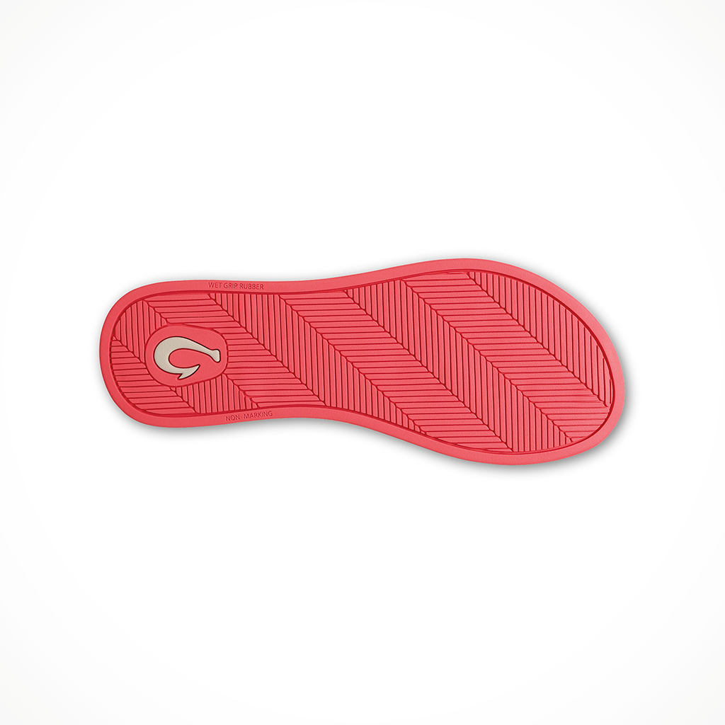 Product image: Olukai Uiki Hot Pink Pai Womens 2026, showing the bottom view.