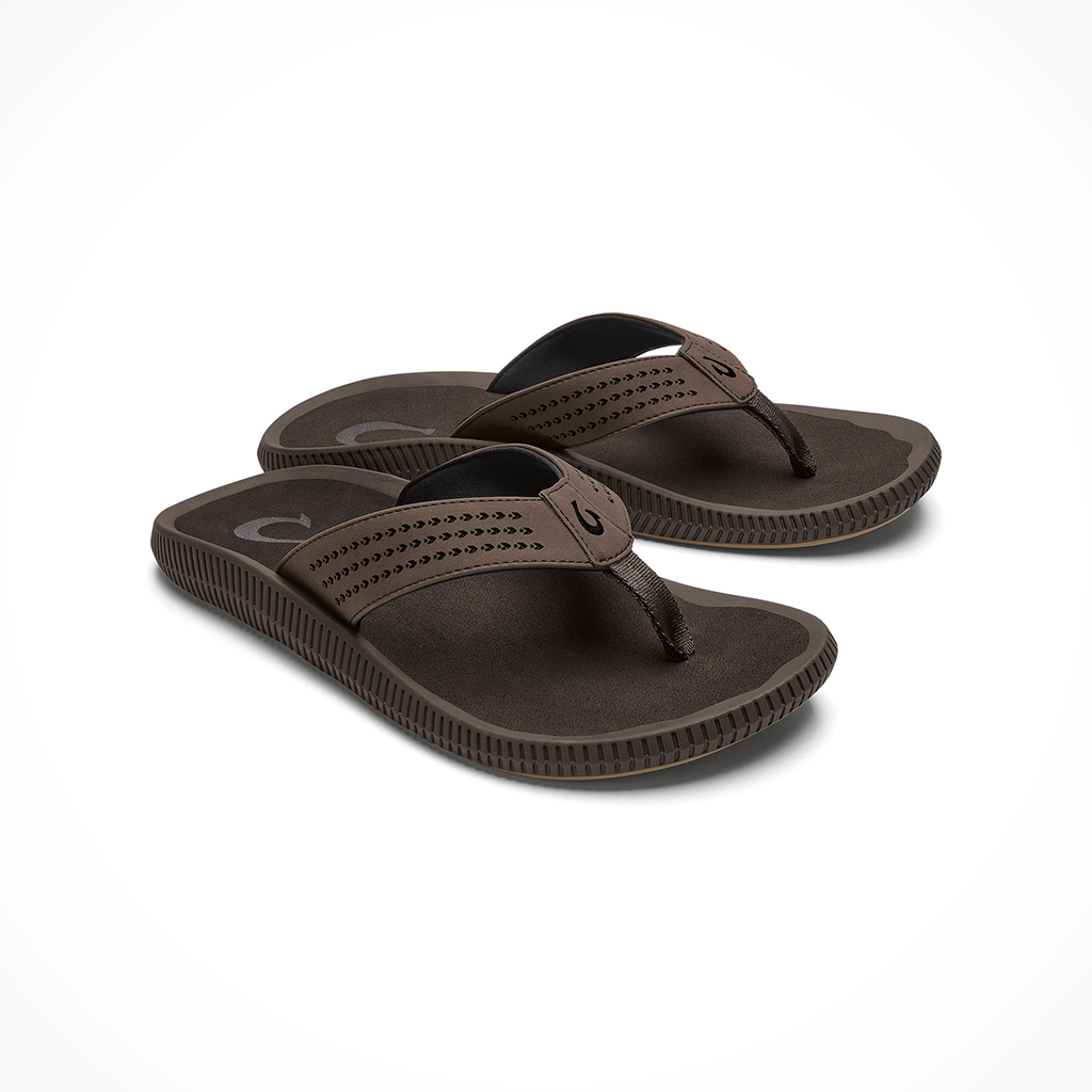 Product image: Olukai Ulele Dark Java Mens 2026, shown as a pair.