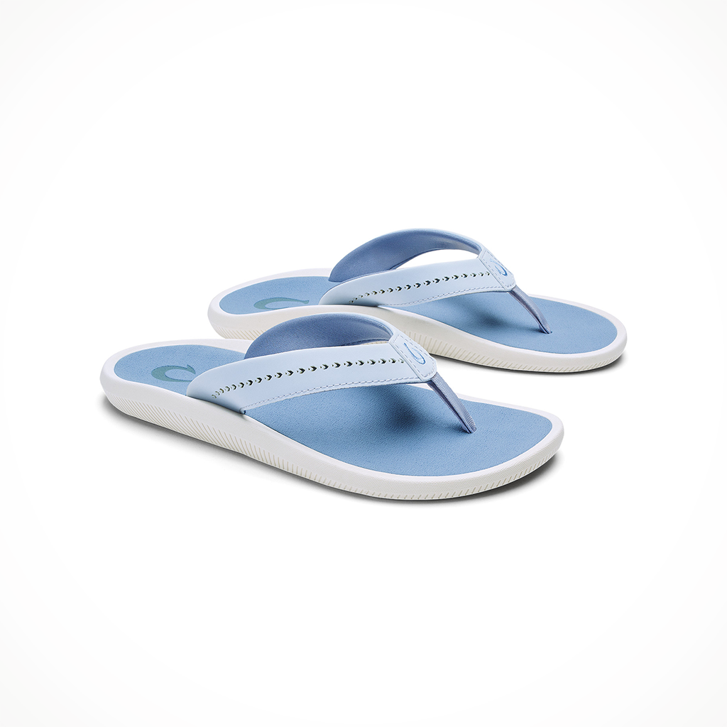 Product image: Olukai Ulele Lanai B Reeze Ocean Fog Womens 2026, shown as a pair.