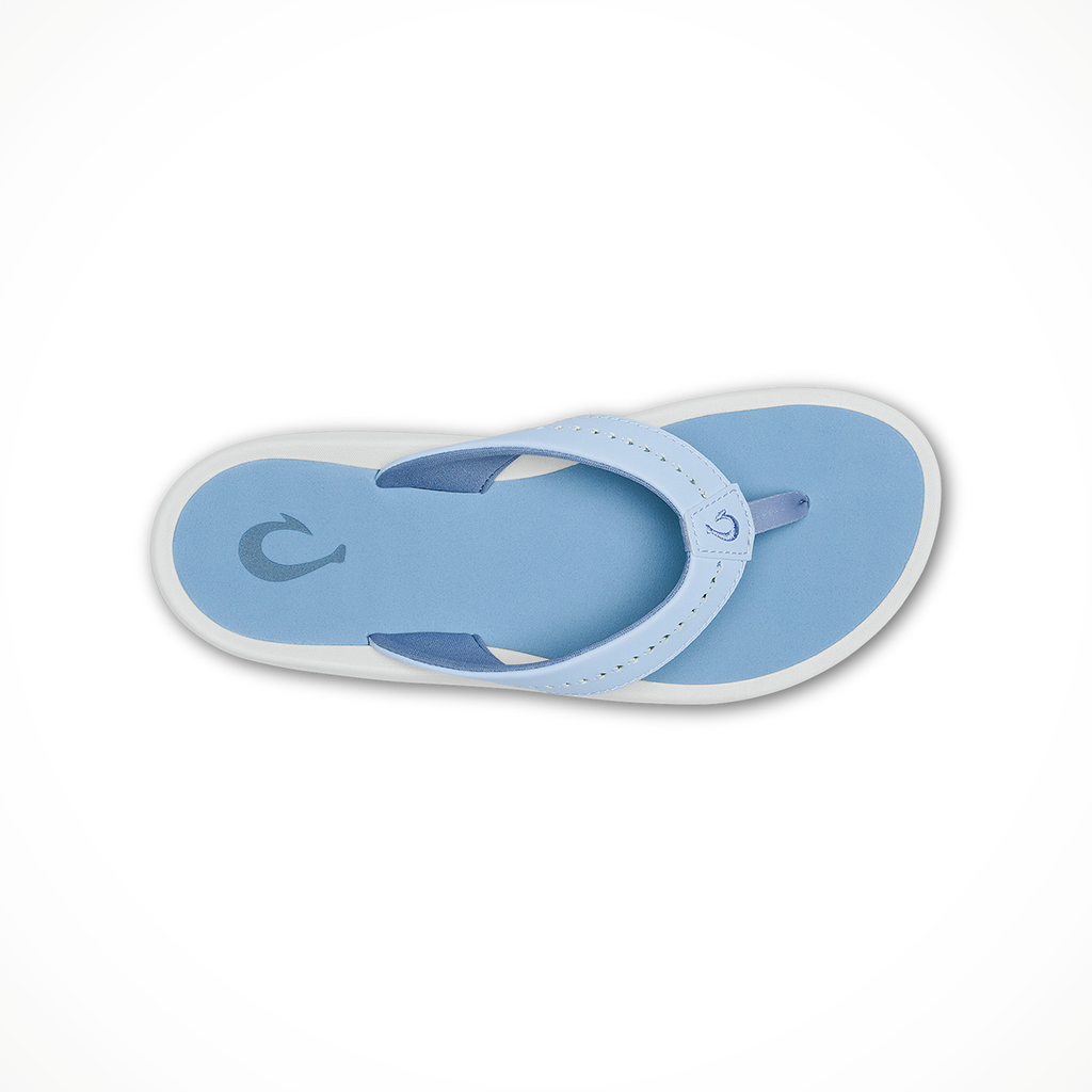 Product image: Olukai Ulele Lanai B Reeze Ocean Fog Womens 2026, shown from above.