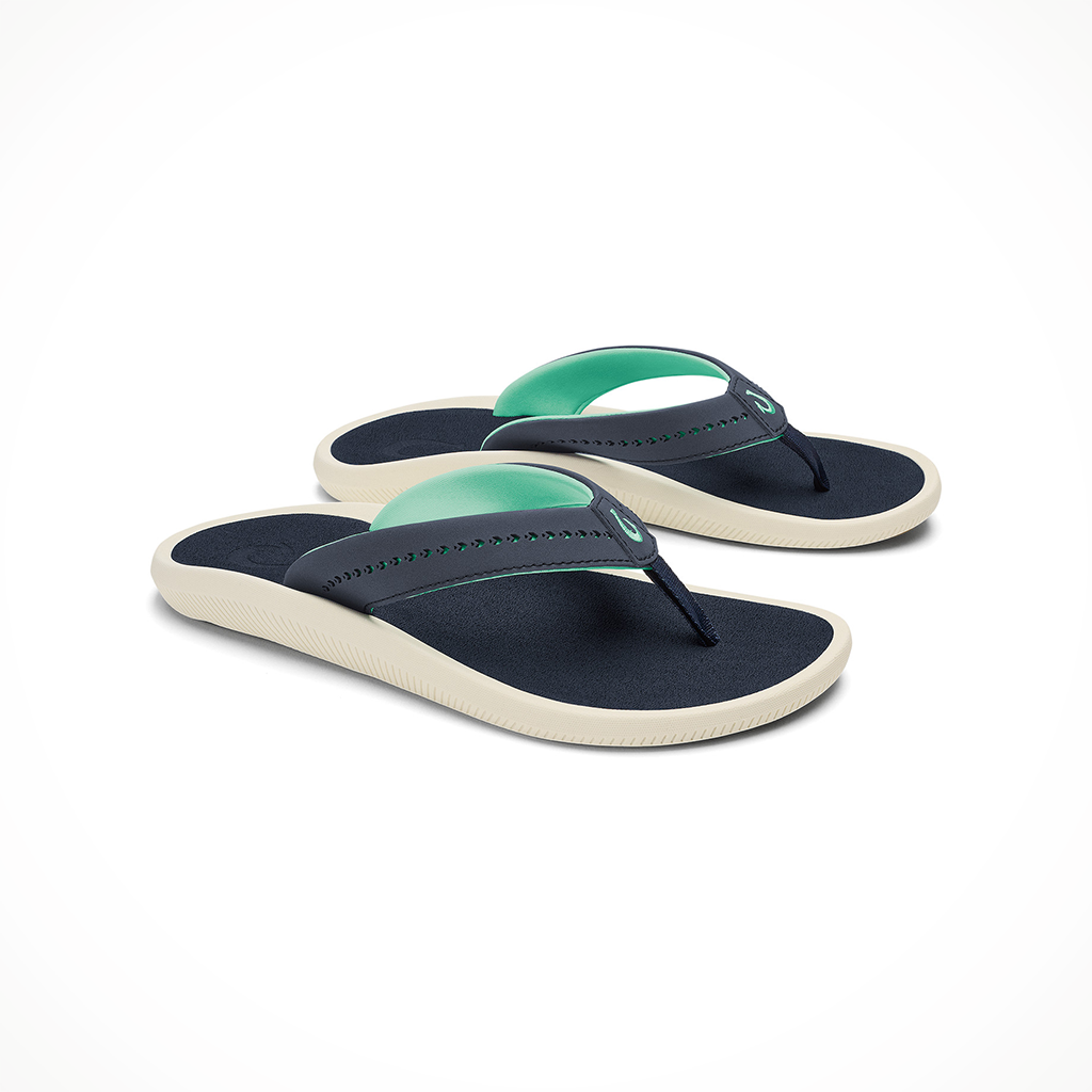 Product image: Olukai Ulele Trench Blue Womens 2026, shown as a pair.