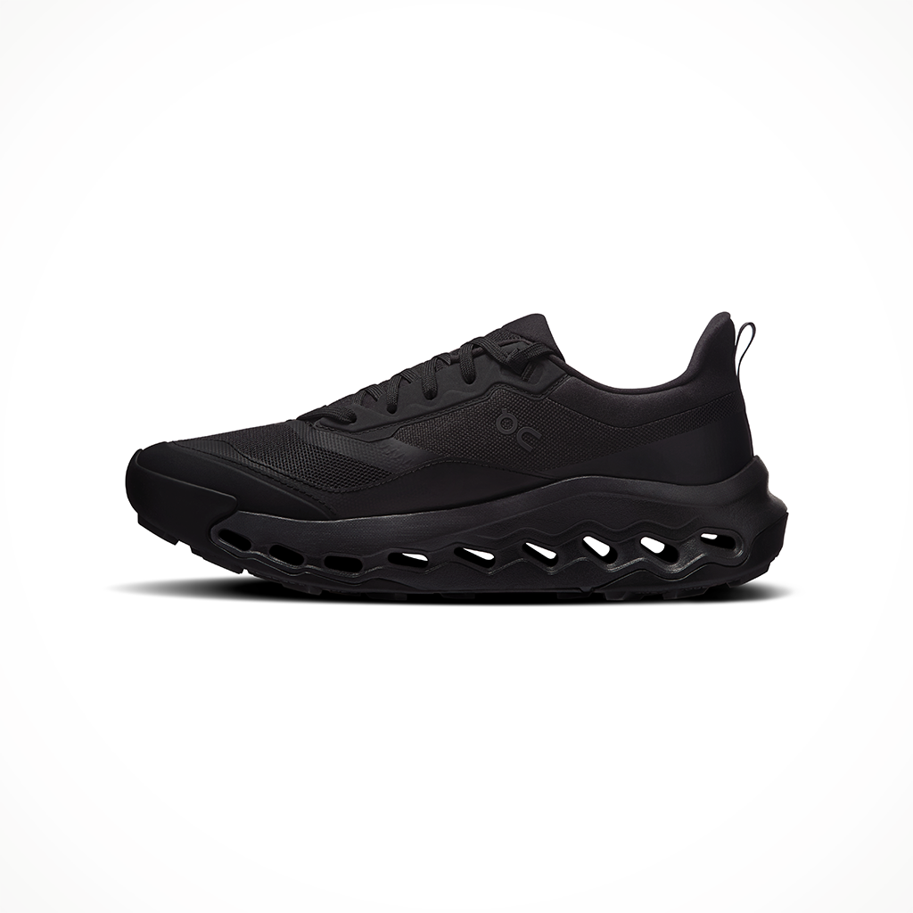 Product image: On Cloudhorizon 2 WP Black Black Mens 2026, shown from the left side profile.