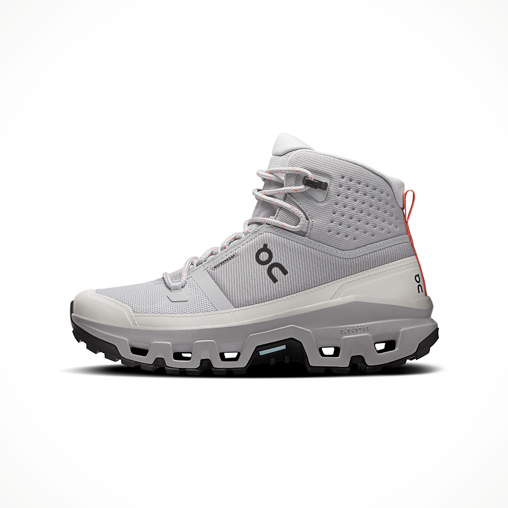 Product image: On Clourock Mid WP Glacier Alloy Womens 2026, shown from the left side profile.