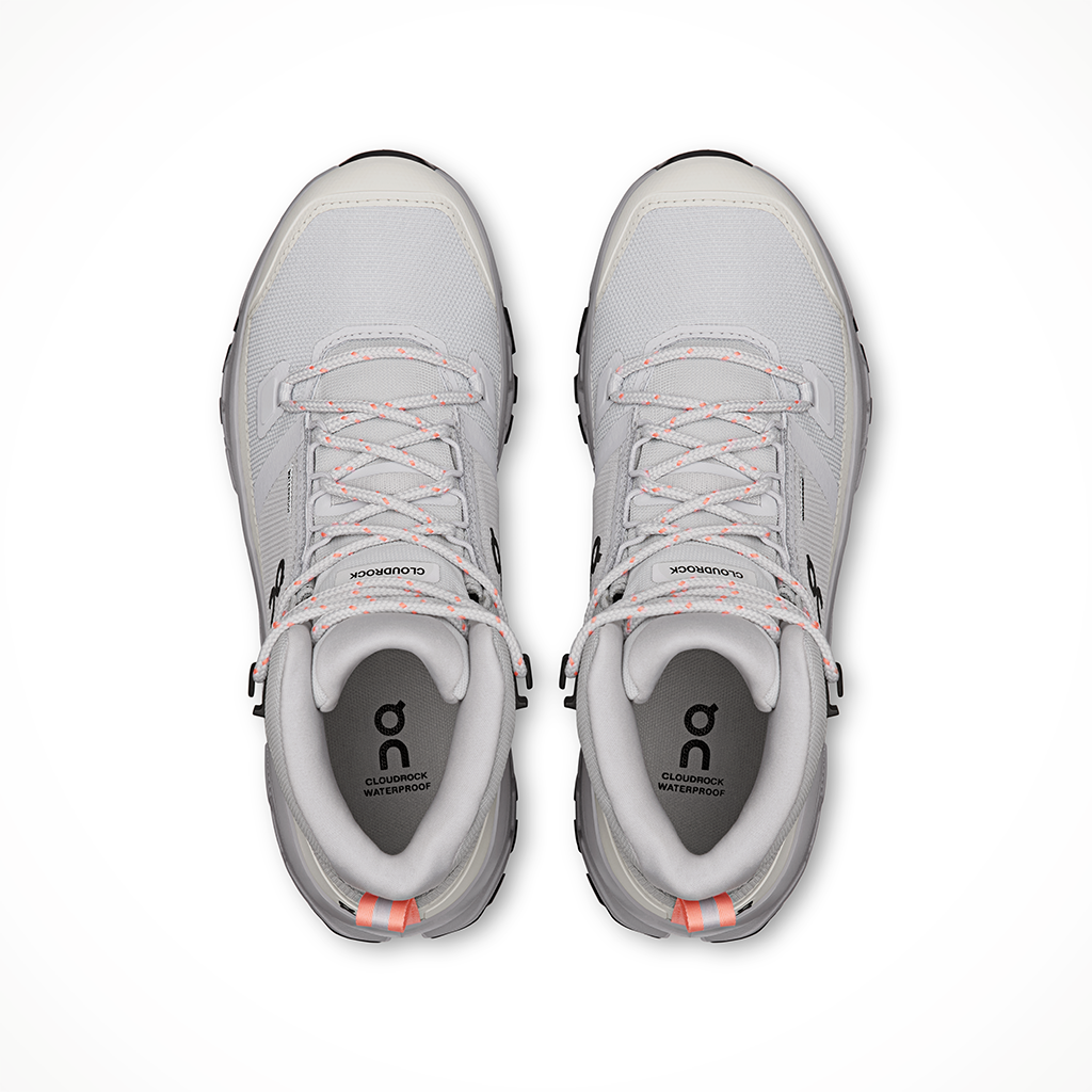 Product image: On Clourock Mid WP Glacier Alloy Womens 2026, shown from above.