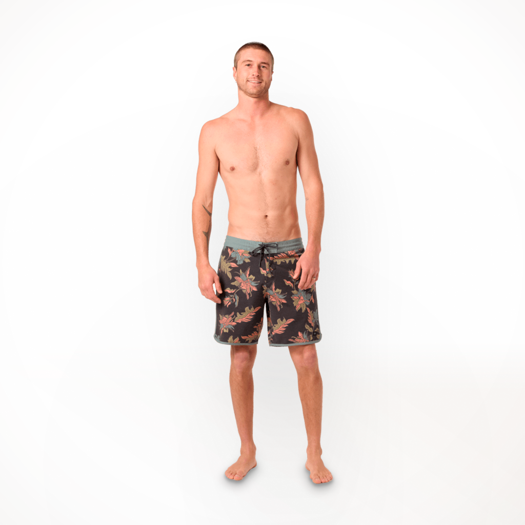 Product image: Oneil Cruzer Scallop 18 Inch boardshort Black Mens 2026, shown in primary marketing view.