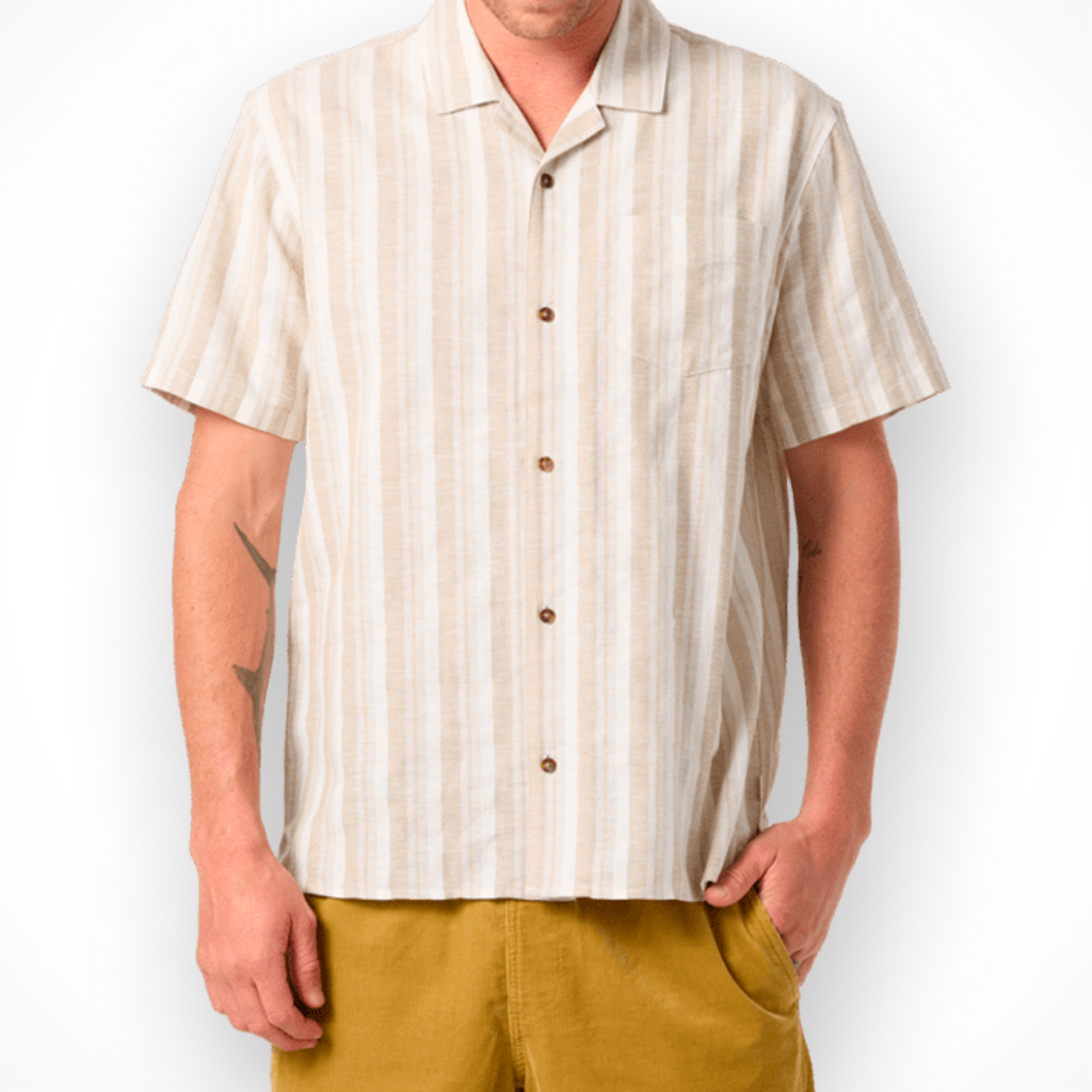 Product image: Oneil OG Dobby Standard SS Woven SH Irt Lt Khaki Mens 2026, shown in primary marketing view.