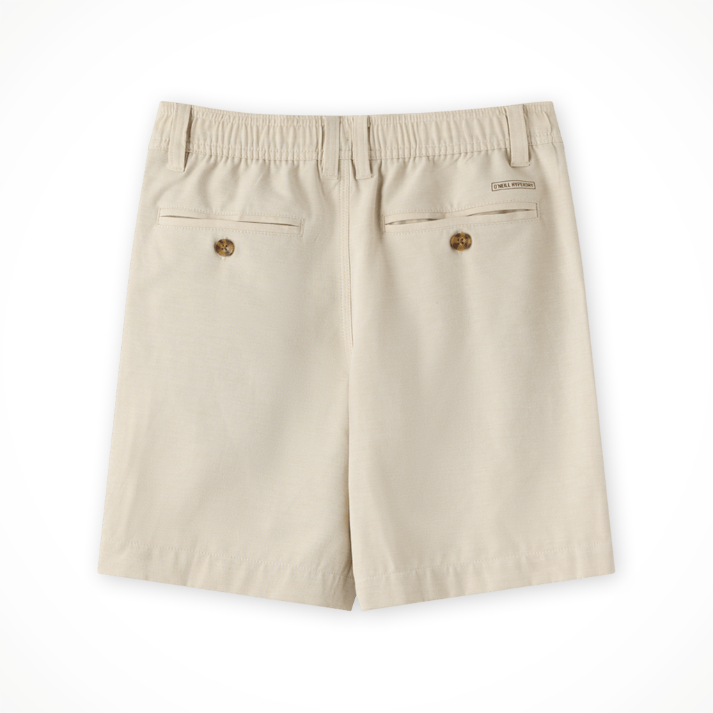 Product image: Oneil Reserve Light Check EW 16 Short Light Khaki Kids 2026, shown from the back.