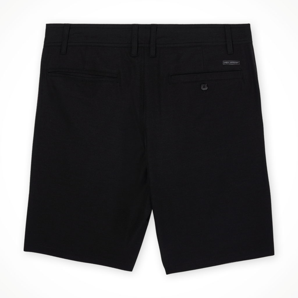 Product image: Oneil Reserve Light Check 19 Short Black Mens 2026, shown from the back.