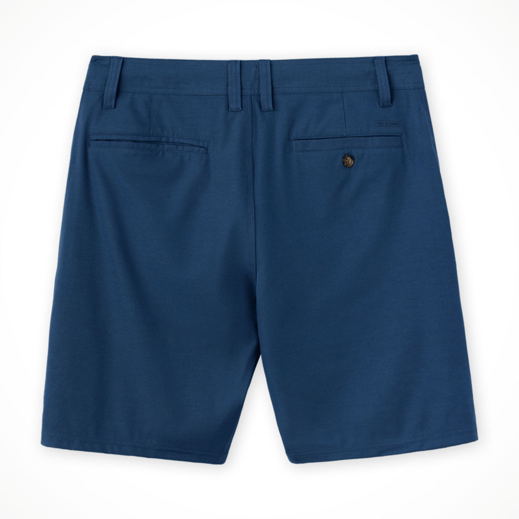 Product image: Oneil Reserve Light Check 19 Short Navy Mens 2026, shown from the back.