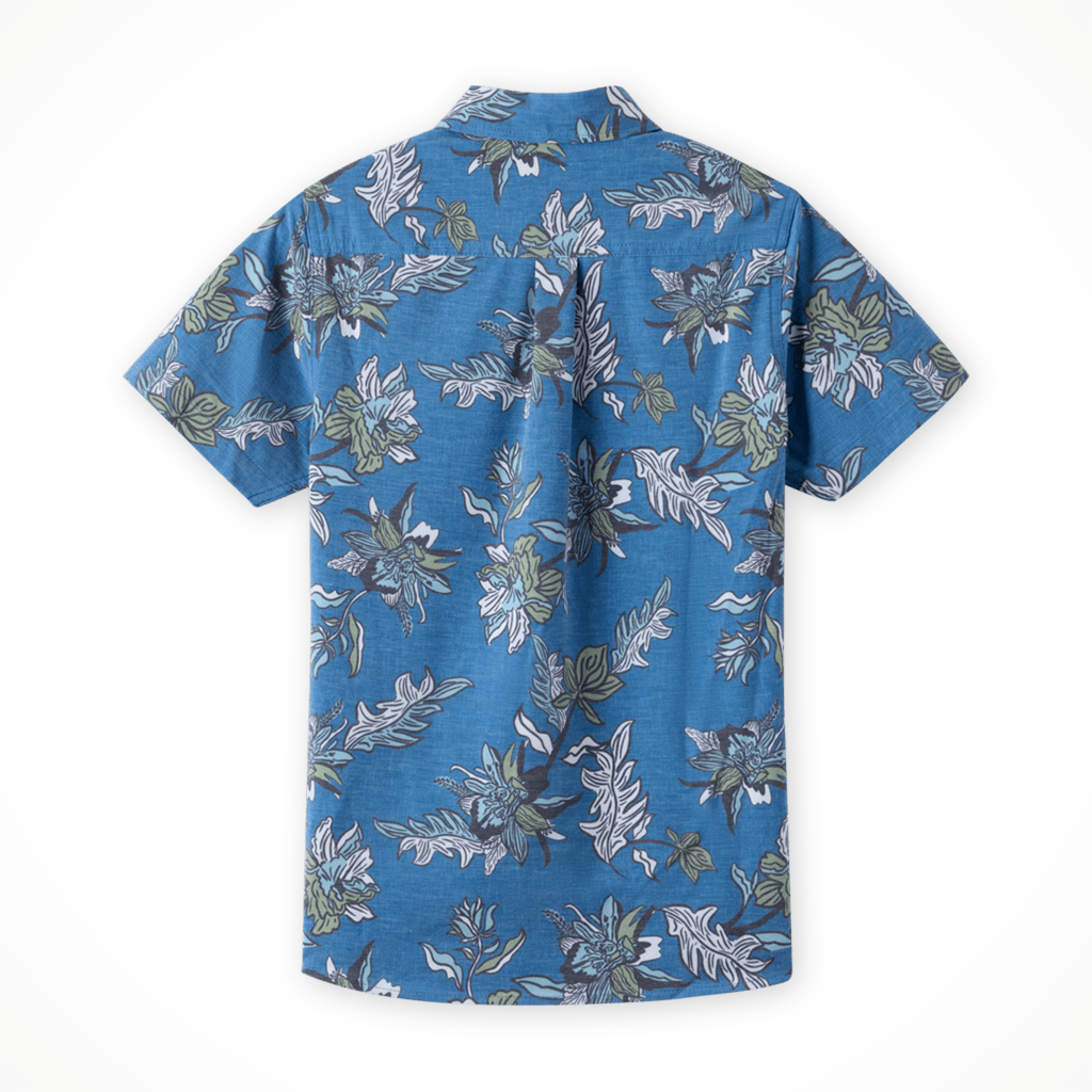 Product image: Oneil UPF Slub Standard SS Shirt Midnight Navy Mens 2026, shown from the back.