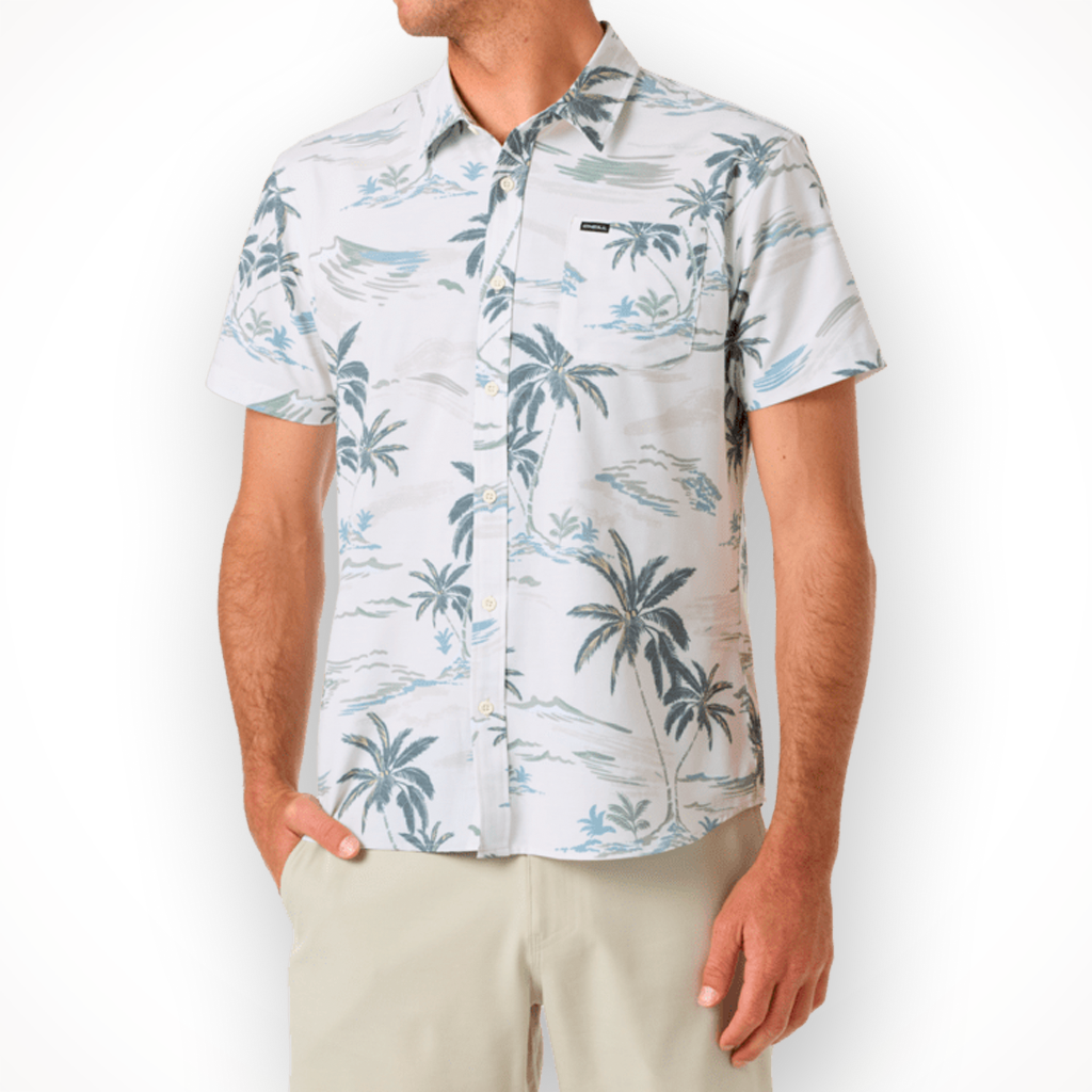Product image: Oneil UPF slub Standard SS Woven Shirt Tofu Mens 2026, shown in primary marketing view.