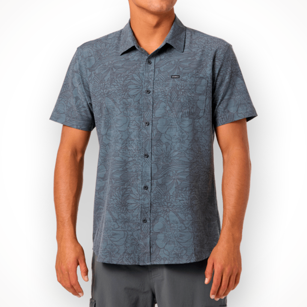 Product image: Oneil UPF slub Standard SS Woven Shirt dark Shadow Mens 2026, shown in primary marketing view.