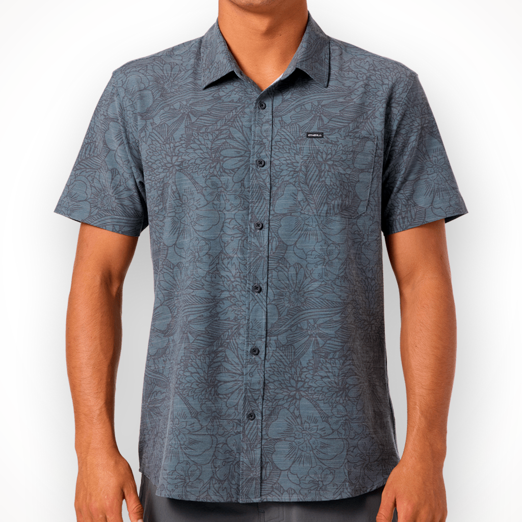 Product image: Oneil UPF slub Standard SS Woven Shirt dark Shadow Mens 2026 alt1.