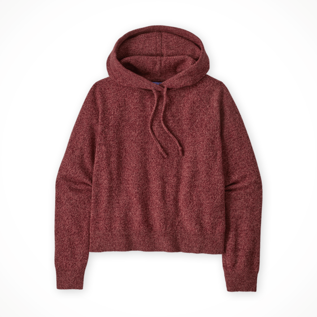 Recycled Wool-Blend Hooded Pullover Sweater — Women's