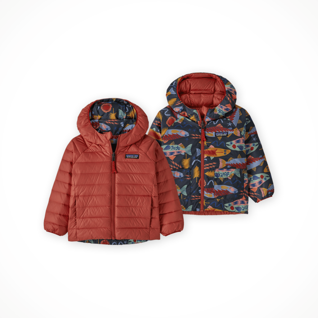 Baby Reversible Down Sweater Hoody — Tots'