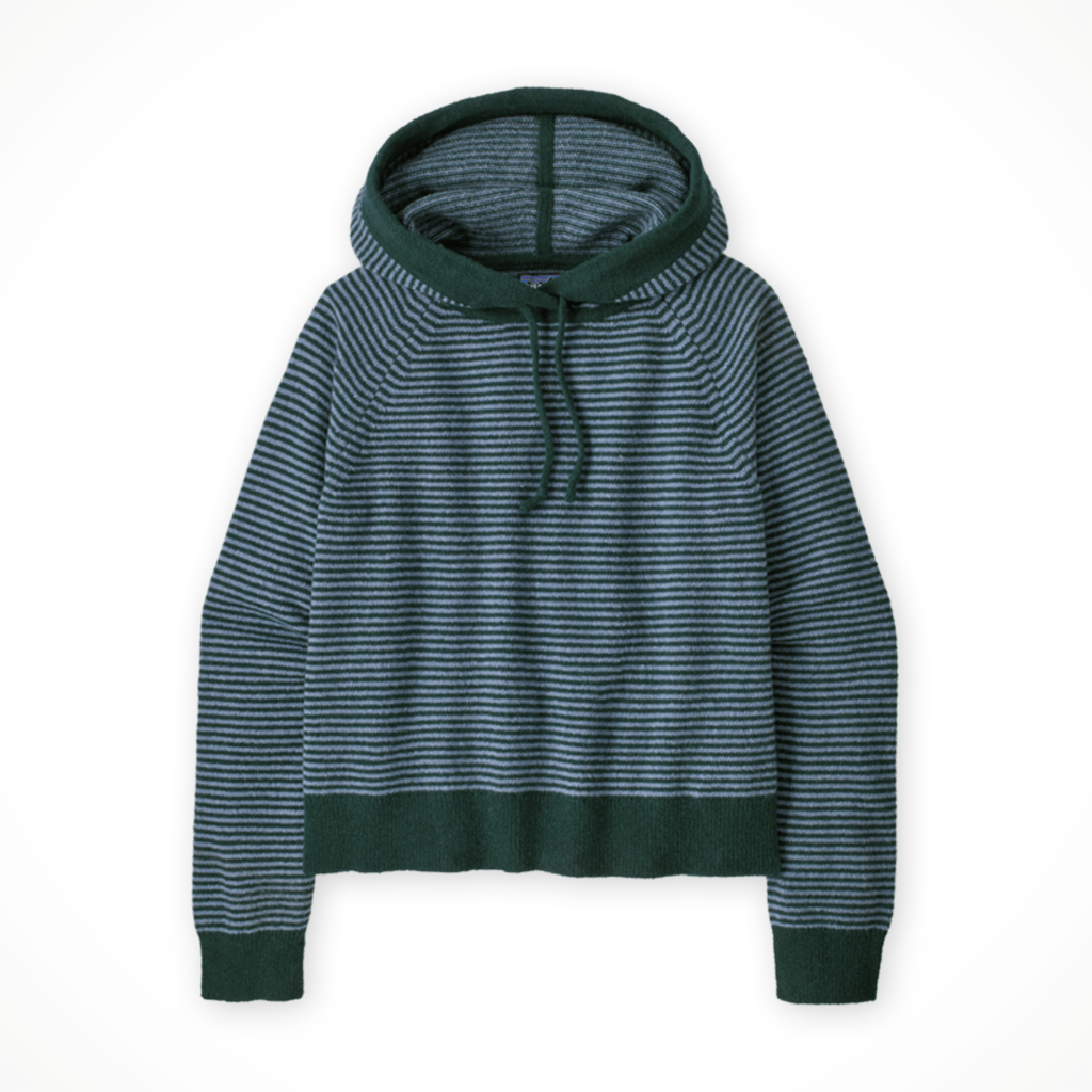 Recycled Wool-Blend Hooded Pullover Sweater — Women's