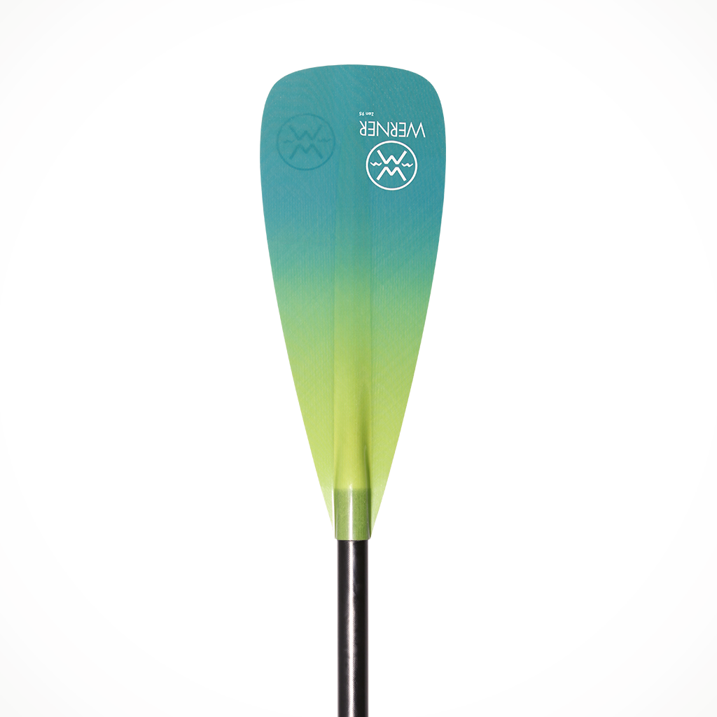 Paddling Werner Paddles Zen 85 Adjustable Straight Shaft Gradient Caribbean Blade