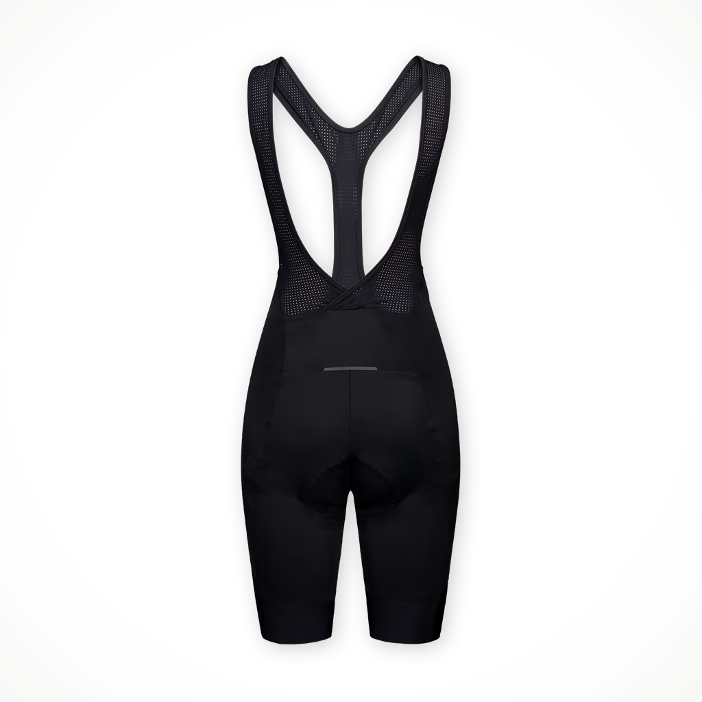 Product image: Poc Cadence Bib S Horts uranium Black Womens 2026, shown from the back.
