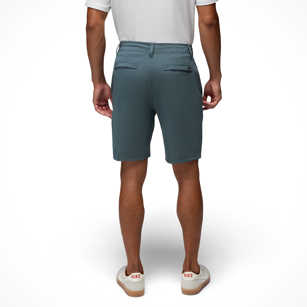 Product image: Prana Hybridizer S Hort Grey Blue Mens 2026, shown from the back.
