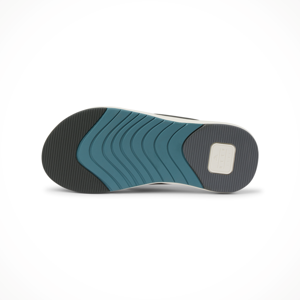 Product image: Reef Cushion Norte Grey Blue Mens 2026, showing the bottom view.