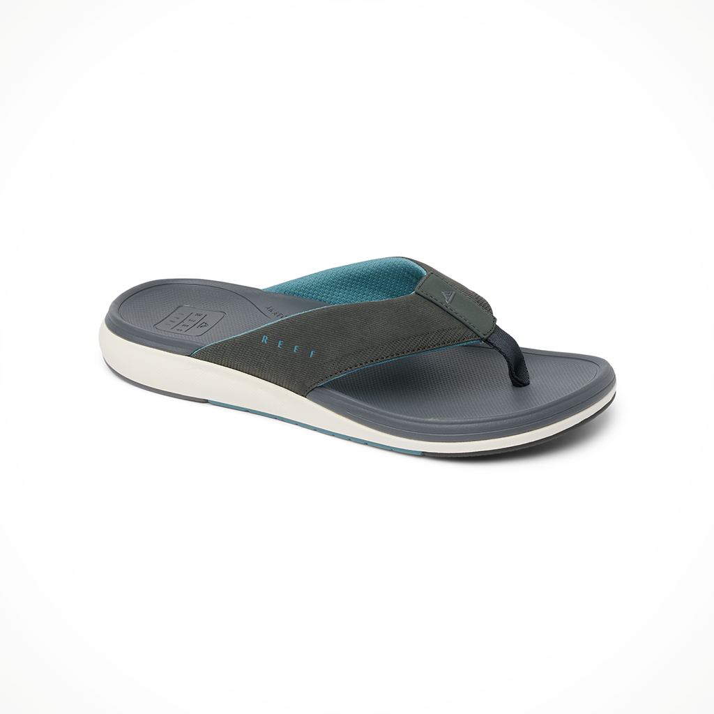 Product image: Reef Cushion Norte Grey Blue Mens 2026, shown from a three-quarter angled view.