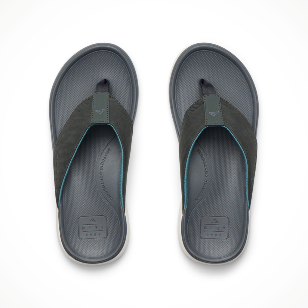 Product image: Reef Cushion Norte Grey Blue Mens 2026, shown from above.