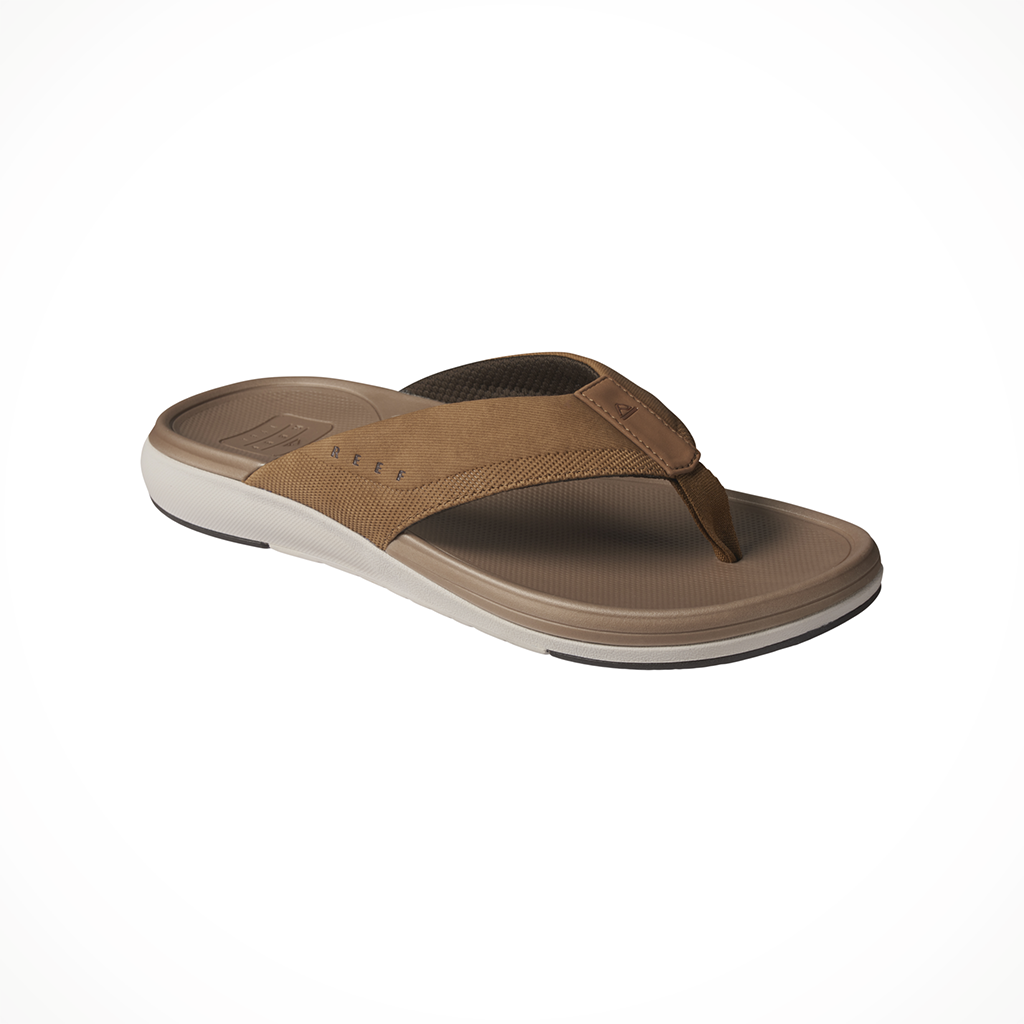 Product image: Reef Cushion Norte Tan Mens 2026, shown from a three-quarter angled view.