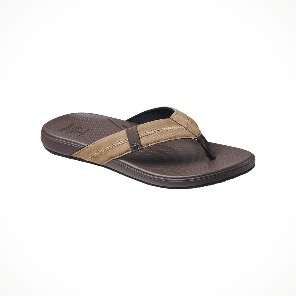 Product image: Reef Cushion Phantom 2 Brown Tan Mens 2026, shown from a three-quarter angled view.