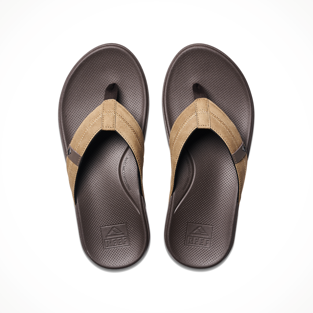 Product image: Reef Cushion Phantom 2 Brown Tan Mens 2026, shown from above.