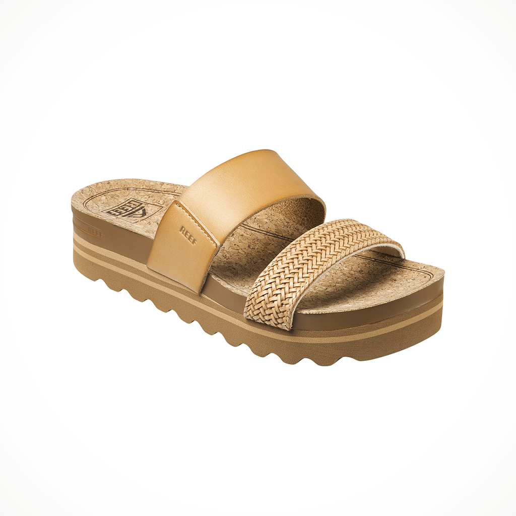 Product image: Reef Cushion V Ista Hi Natural Braid Womens 2026, shown from a three-quarter angled view.