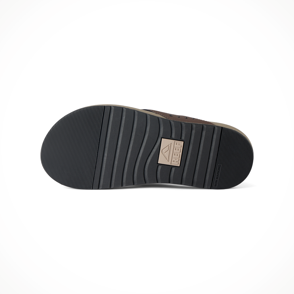 Product image: Reef Phantom Bronzer Chocolate Tan Mens 2026, showing the bottom view.