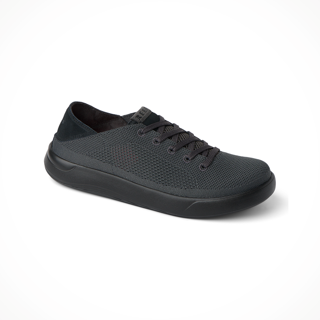 Product image: Reef Swellsole Neptune Blackout Mens 2026, shown from a three-quarter angled view.