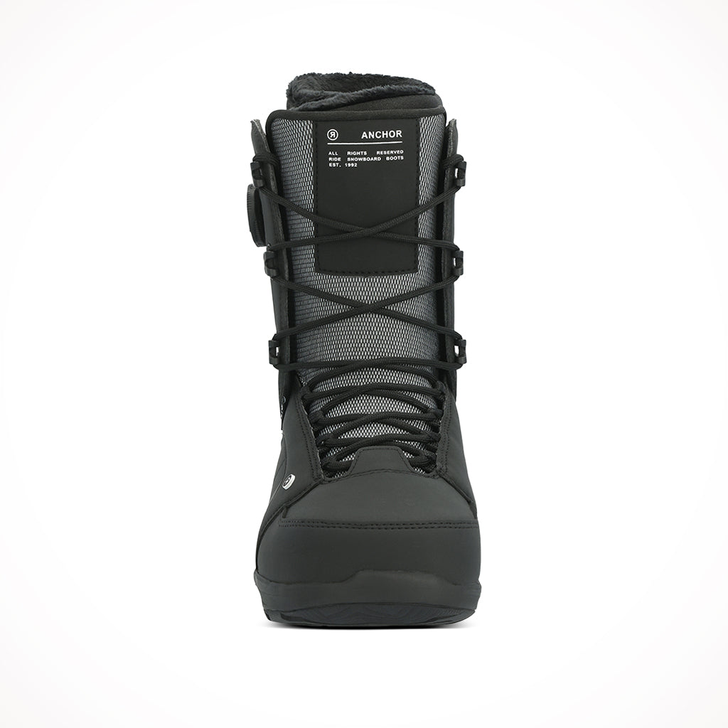 Ride Anchor Mens Black Snowboard Boots 2024 Front.jpg