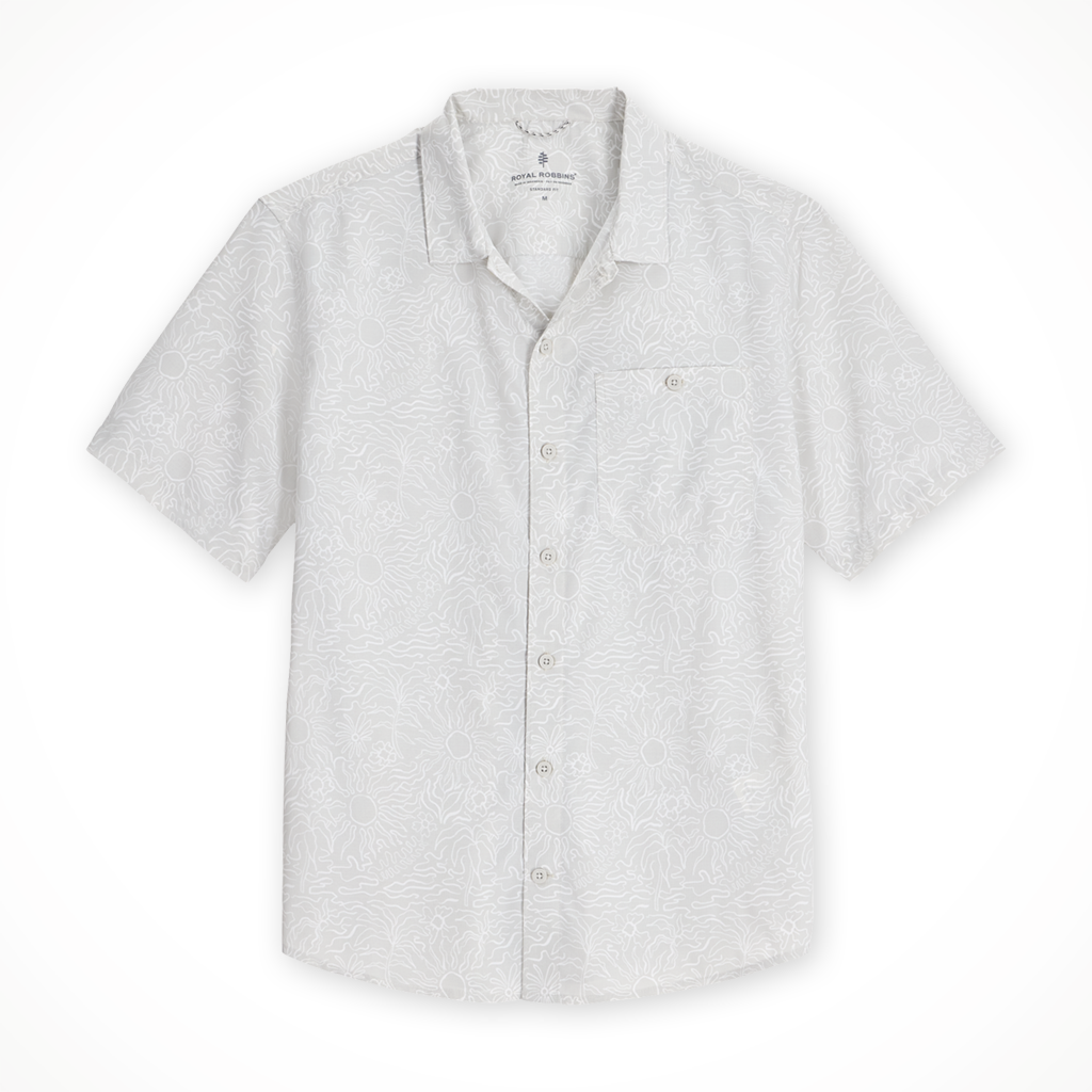 Product image: Royal R Obins Salathe Sun Shirt ss Soapstone Solar Mens 2026, shown in primary marketing view.