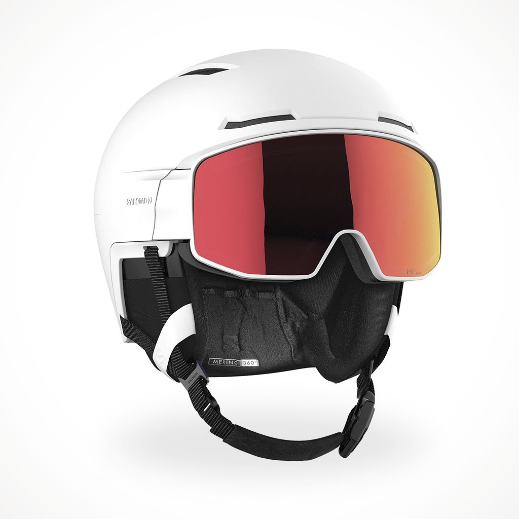 Salomon MIPS対応ホワイトヘルメット Salomon Driver Prime Sigma Photo MIPS Snow Helmet — 2024