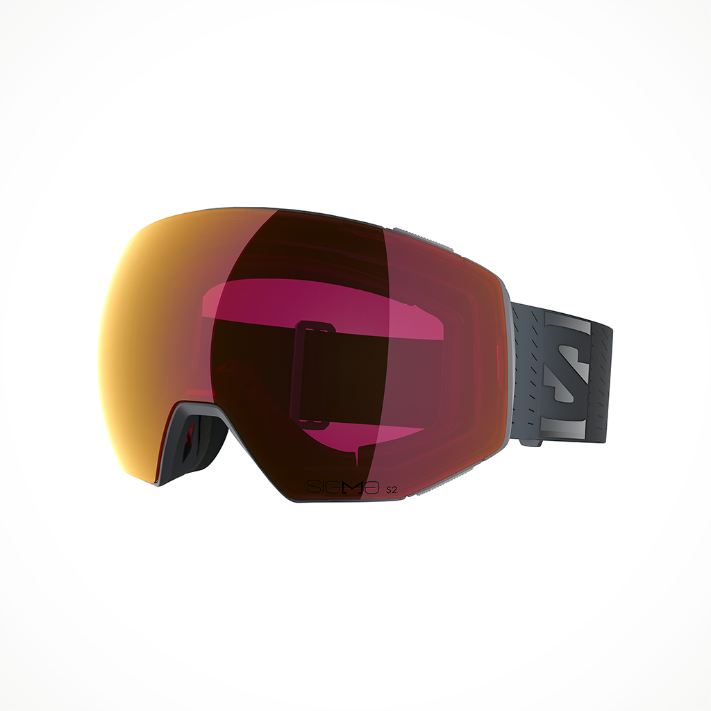 Product image: Salomon RADIUMPRIMESIGMA Ebony Poppy Red extralens, shown in primary marketing view.
