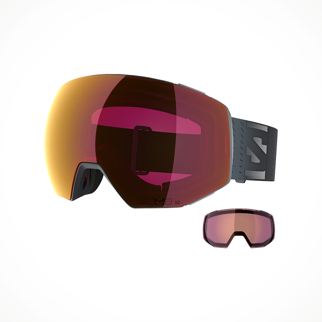 Product image: Salomon RADIUMPRIMESIGMA Ebony Poppy Red extralens.